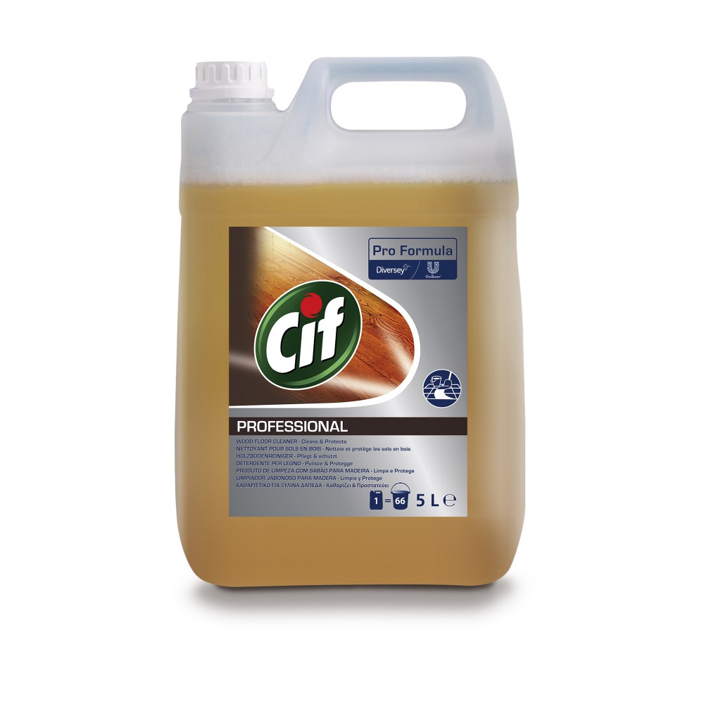 Cif Pro Formula Limpiador Jabonoso para madera, Caja 2x5L - 1