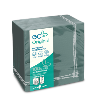 Servilletas Pasta P&P 40X40 Tokyo Verde Cenefa Blanco - 1