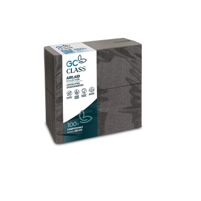 Servilletas Airlaid 40X40 Kangur Filum Negro - 1