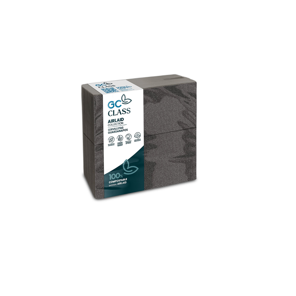 Servilletas Airlaid 40X40 Kangur Filum Negro - 1