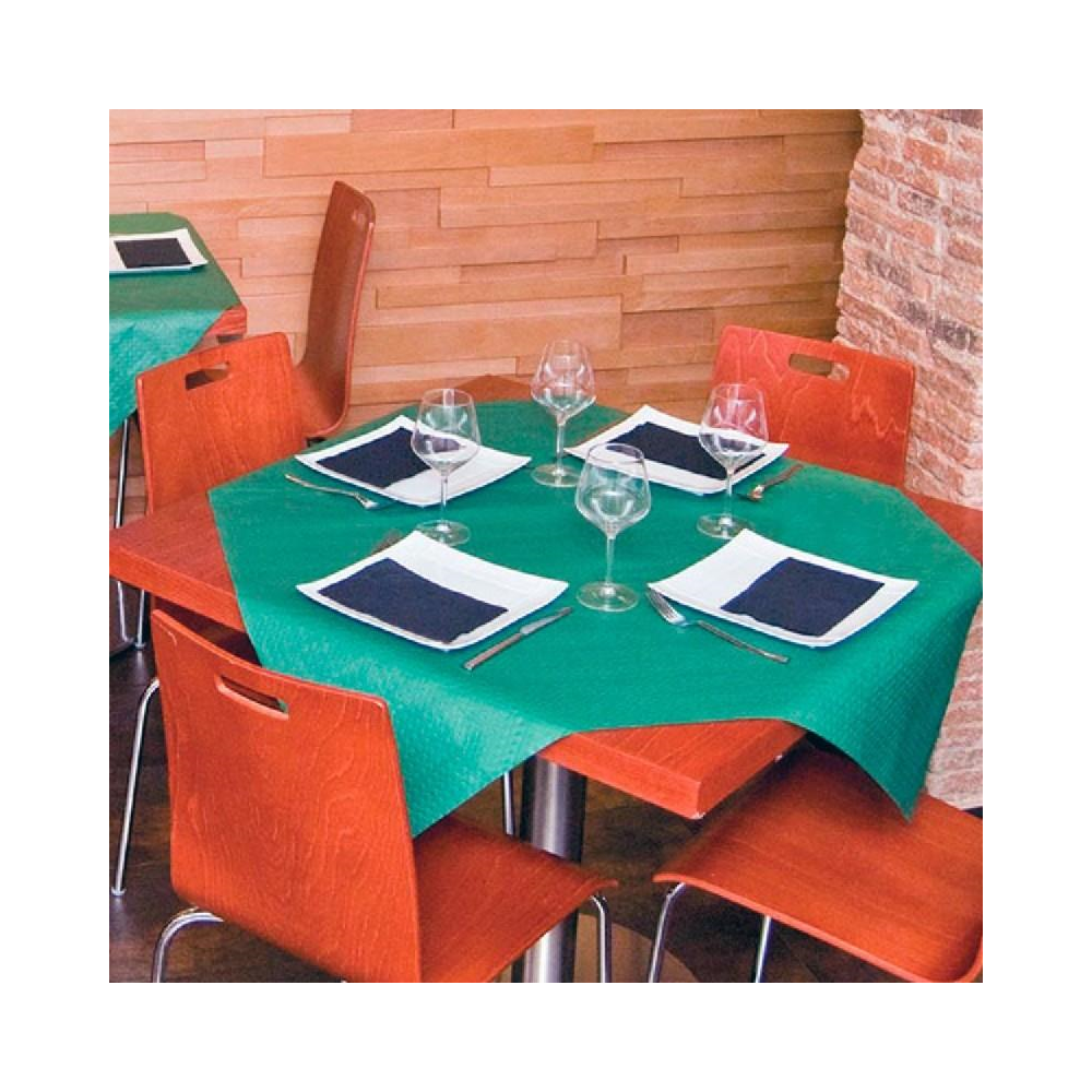 Mantel Reciclado 100X100 48gr Verde Oscuro - 1