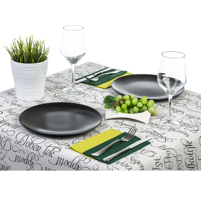 Mantel Papel Blanco 120x120 Deco. B.Provecho - 1