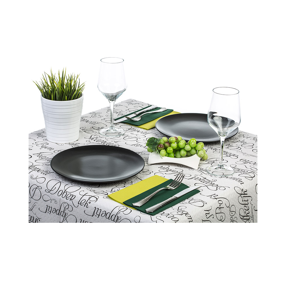 Mantel Papel Blanco 120x120 Deco. B.Provecho - 1