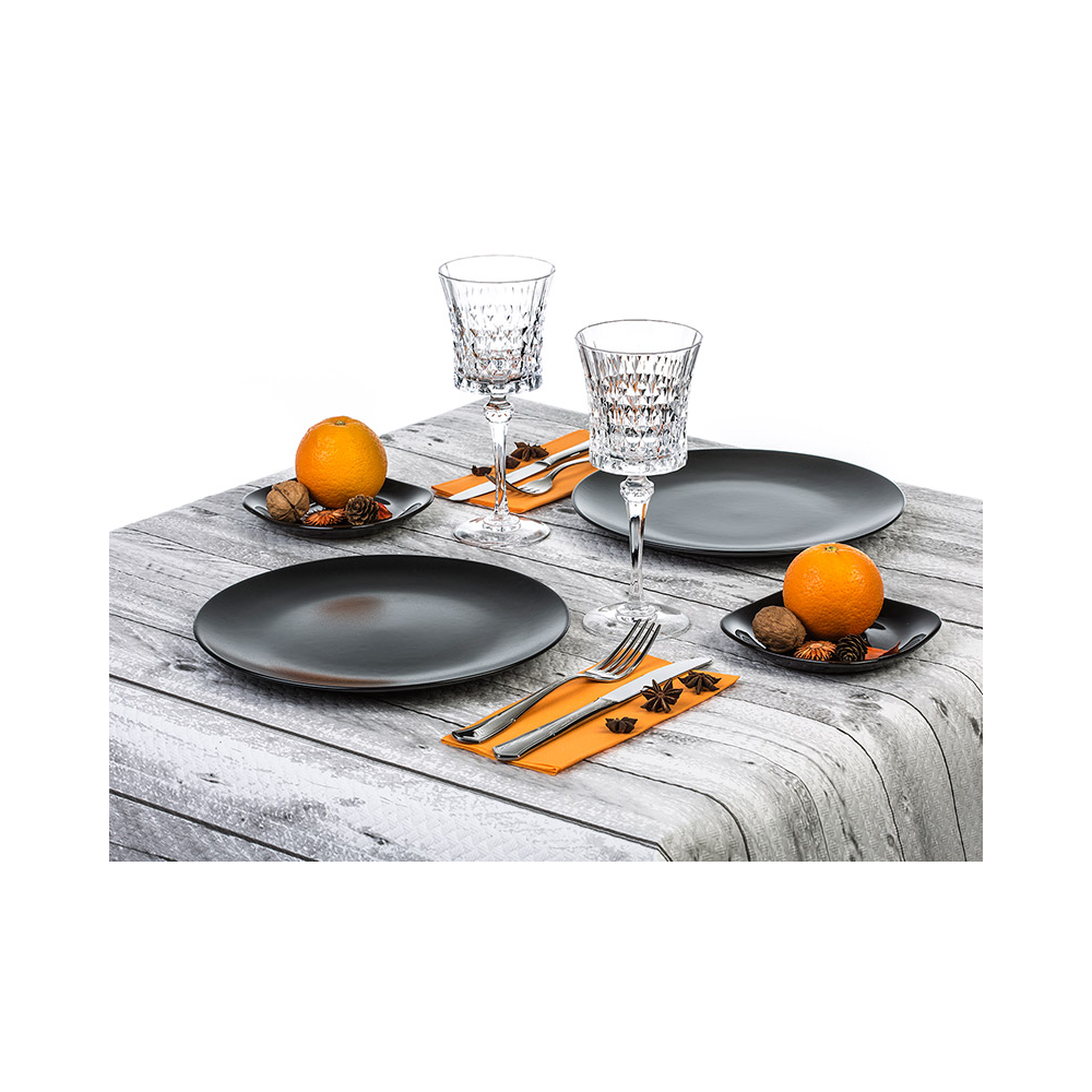 Mantel Papel Blanco 100x100 Deco. Madera - 1