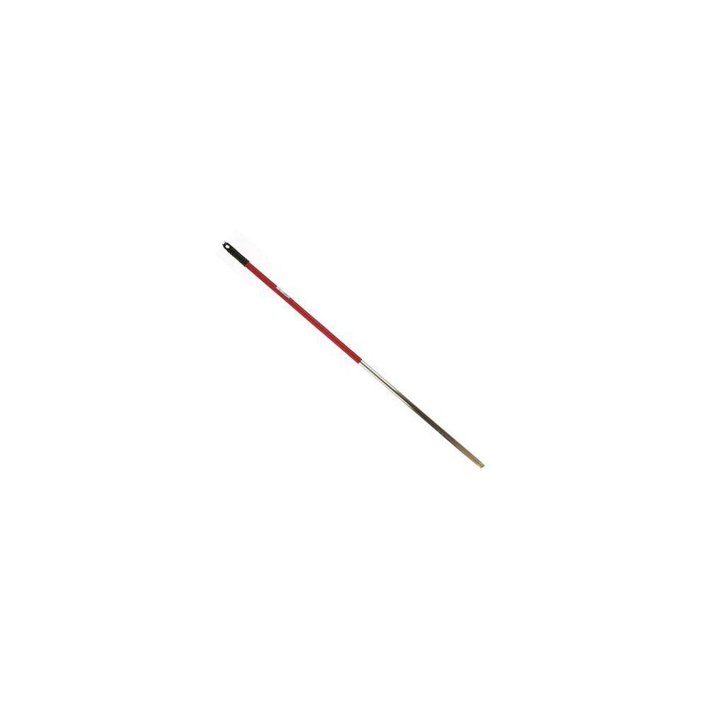 Palo Aluminio Rojo, Doble Rosca y Taladro 140CM