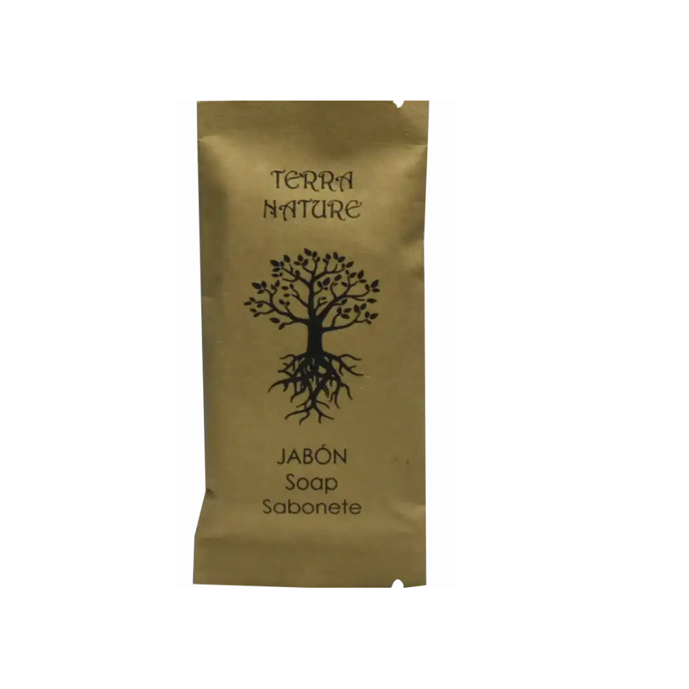 Jabón 10 Grs. Rectangular Terra Nature Kraft ¨FSC” Cítrico - 1