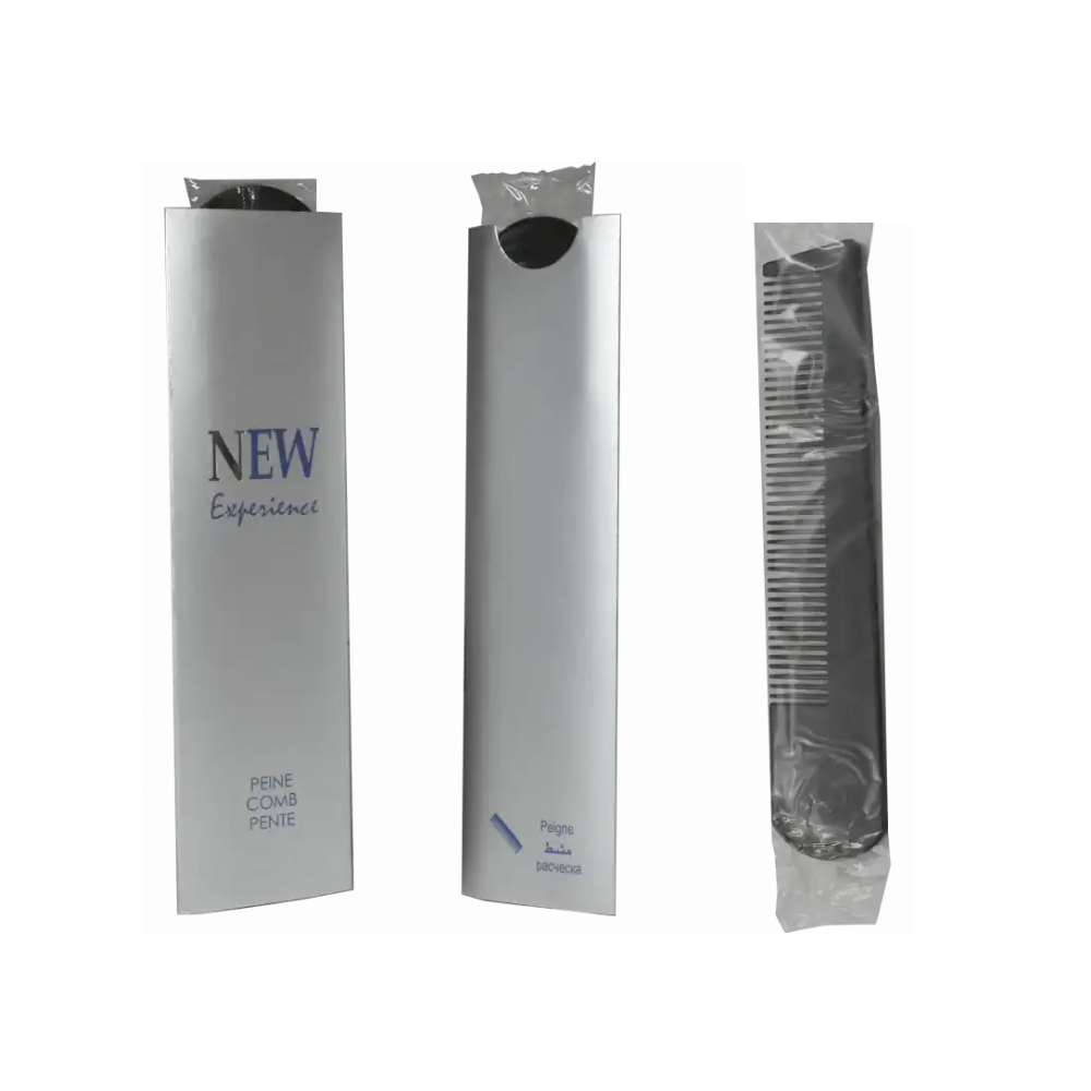 Peine Jy055 Recto Mango Curvado Negro New Experience - 1