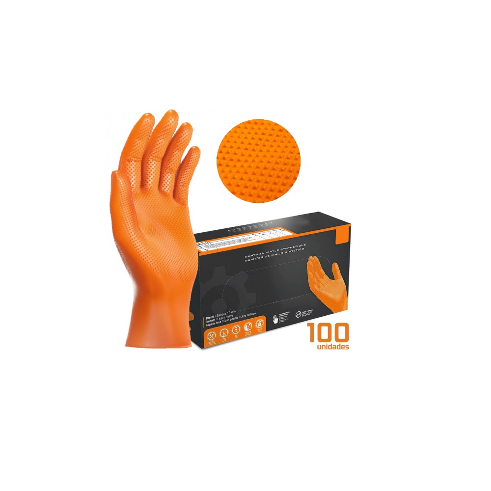 Guantes de Nitrilo Diamond Grip T/Mediana - 1