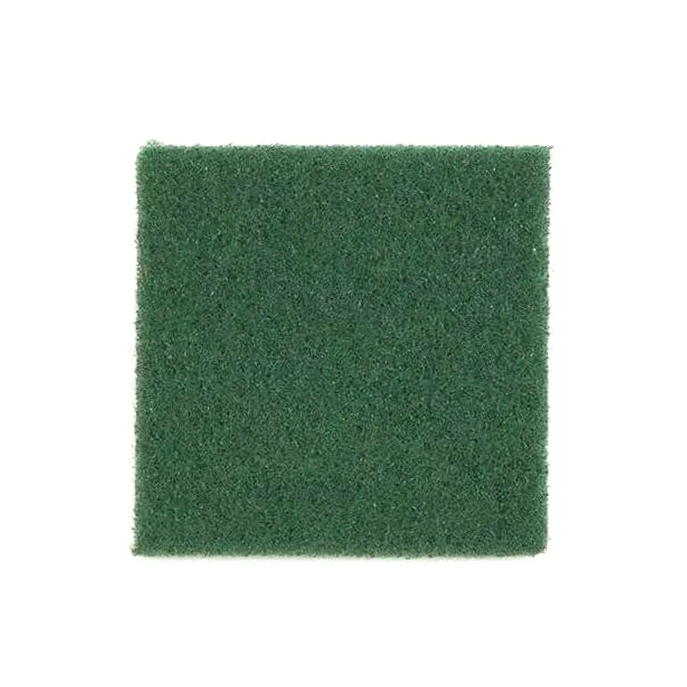 Estropajo Cortado Fibra Verde Fuerte . Paquete 12 und - 1
