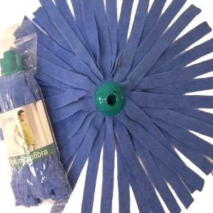 Fregona Microfibra Tiras Azul Cisne - 1