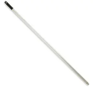 Palo Aluminio Anonizado, Doble Rosca y Taladro 125CM