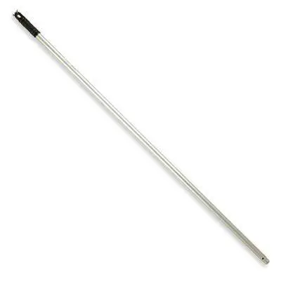 Palo Aluminio Anonizado, Doble Rosca y Taladro 125CM