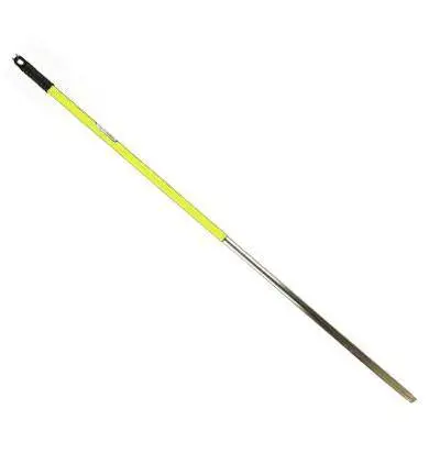 Palo Aluminio Amarillo, Doble Rosca y Taladro 140CM