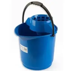 Cubo Redondo Especial Con Escurridor Azul 13L