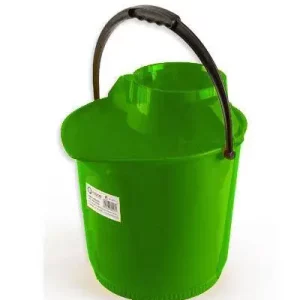 Cubo Redondo Especial Con Escurridor Verde 13L