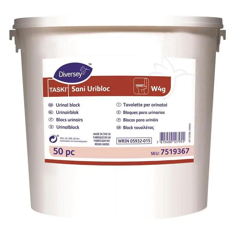 TASKI Sani Uribloc W4g Diversey bloques para urinarios 50 unidades