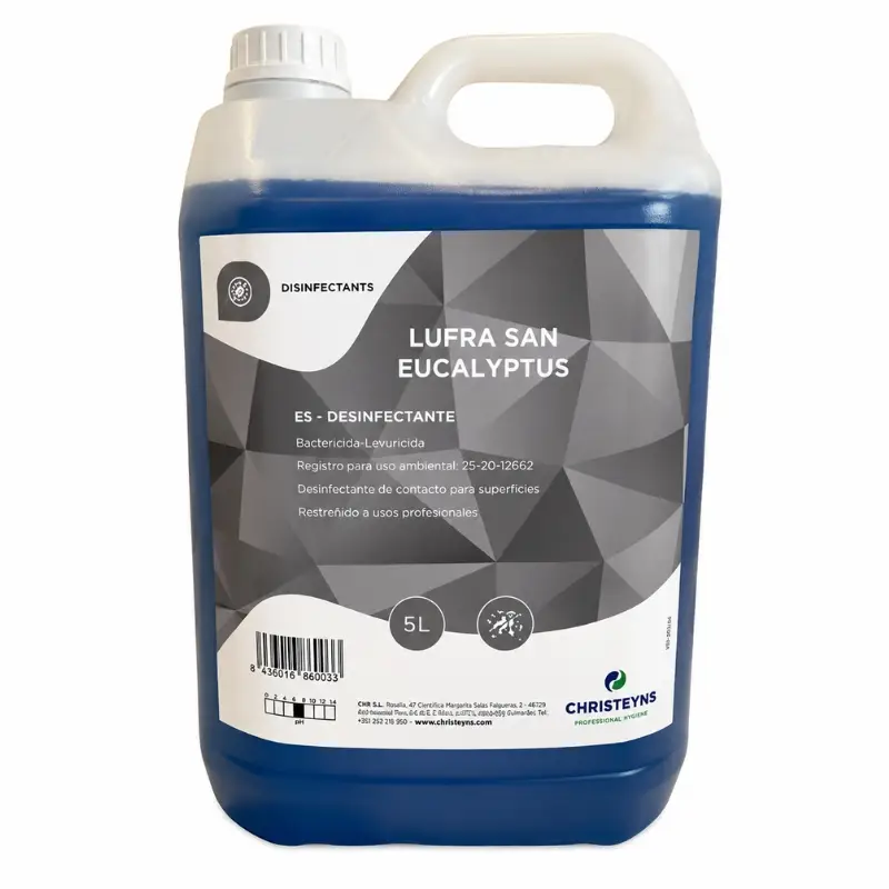 Lufra San Eucalyptus limpiador desinfectante profesional para superficies en garrafa de 5 L