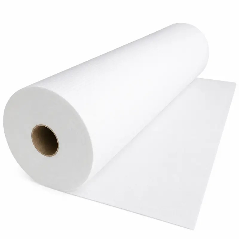 Rollo de camilla laminado de 60 m con precorte en caja de 6 rollos