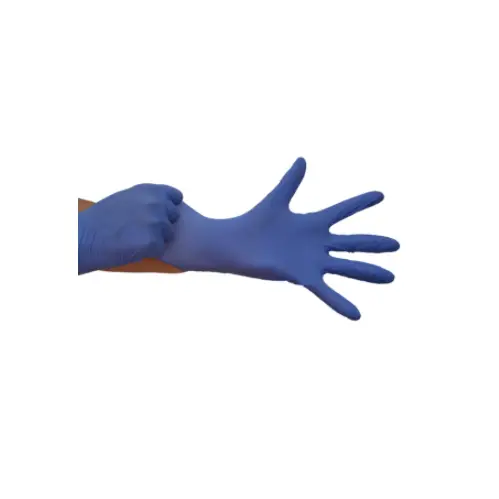 Guante Nitrilo Sensitive Azul Sanyc sin polvo T/Pequeña - 1