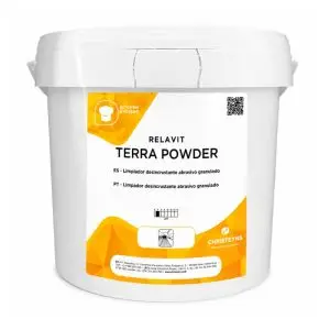 Relavit Terra Powder limpiador abrasivo para paellas y cazuelas en envase de 10 kg