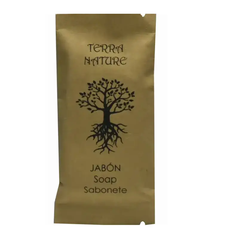 Jabón 10 Grs. Rectangular Terra Nature Kraft ¨FSC” Cítrico - 1