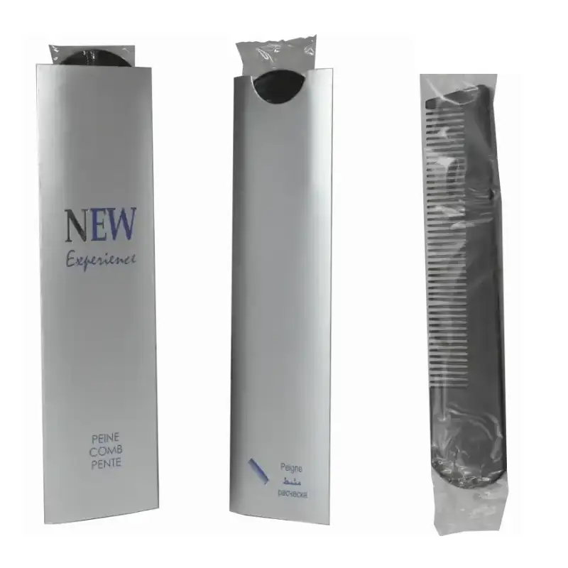 Peine Jy055 Recto Mango Curvado Negro New Experience - 1