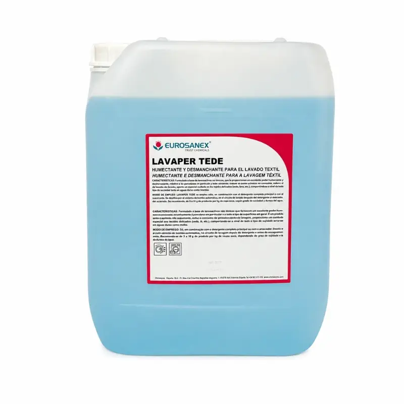 Lavaper TEDE detergente humectante para lavado textil de 20 L