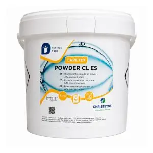 Caretex Powder CL ES blanqueante en polvo con cloro para ropa blanca en cubo de 10 kg
